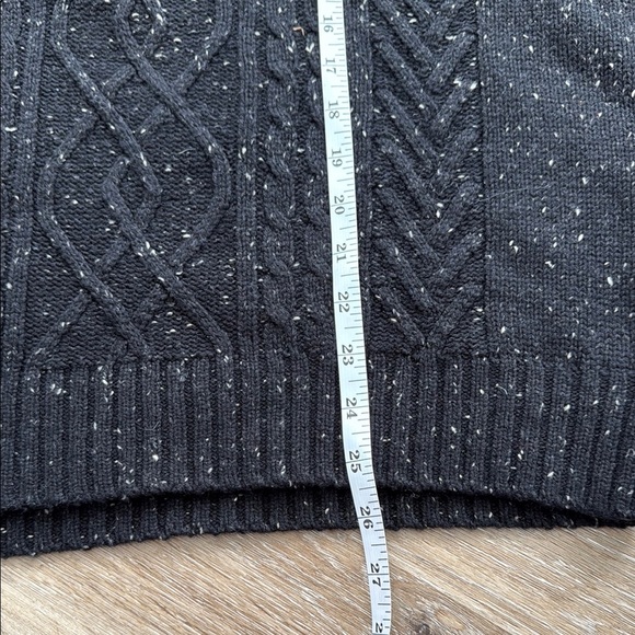 Haggar Black Zip Up Size Large Sweater with Mock Neck Long sleeve - Picture 4 of 6